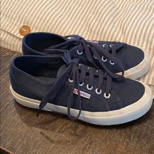 Superga Canvas Navy Sneakers